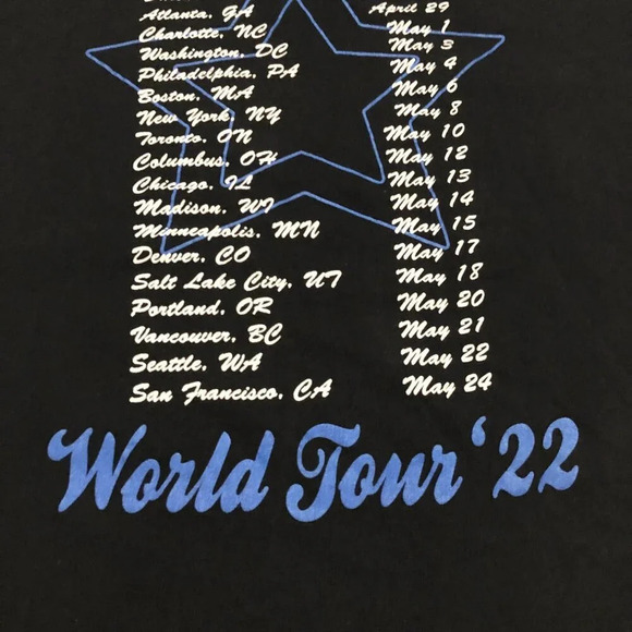 The Regrettes World Tour  22 Tshirt Band Tee Mens Size Large Shirt - Picture 13 of 16